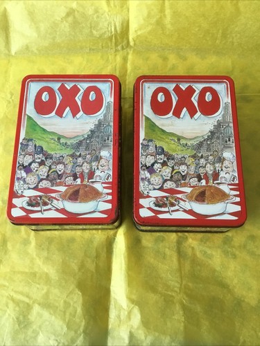 Oxo stock cube tins 2 - cube,