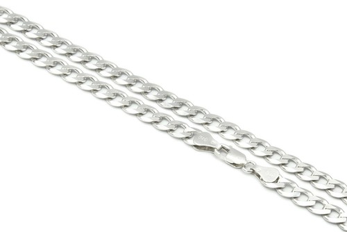 Solid 925 sterling silver curb - 925,