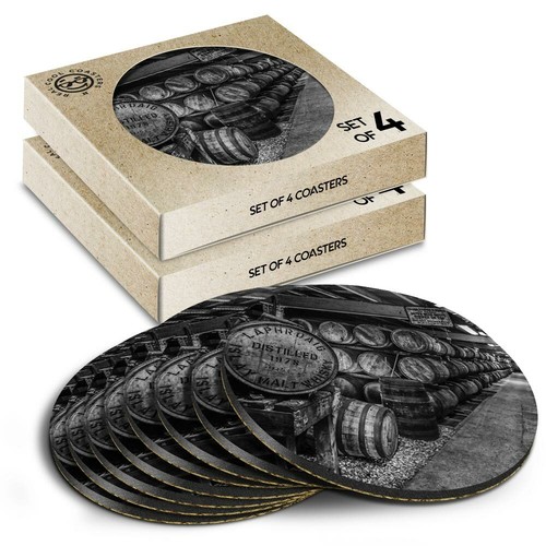 Round coasters the box - 8x,