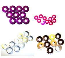 5mm M5 Alloy Aluminium Countersunk Washers x 10 Multiple Colour Options