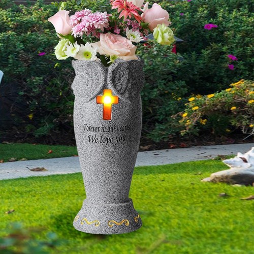 Cemetery grave flower vase - grave,