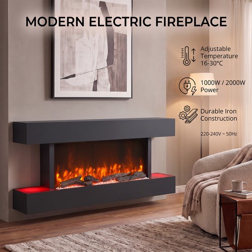 Electric fireplace wall - 52",