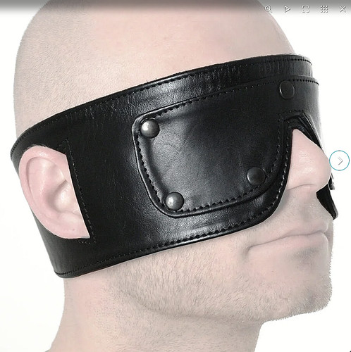 Rob leather blindfold - blindfold,