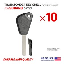 10X Transponder Key Shell For