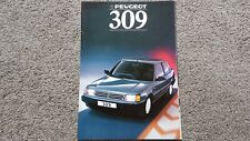 PEUGEOT 309 INC GTI 32 PAGES SALES BROCHURE 1987 1988