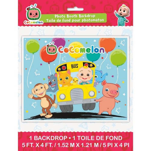 Cocomelon photo booth backdrop - cocomelon,