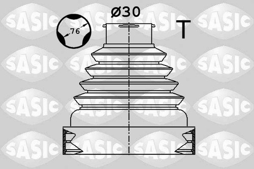 Sasic 1900038 bellow kit - sasic,