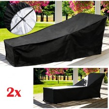 2x Sun Lounger Covers Outdoor