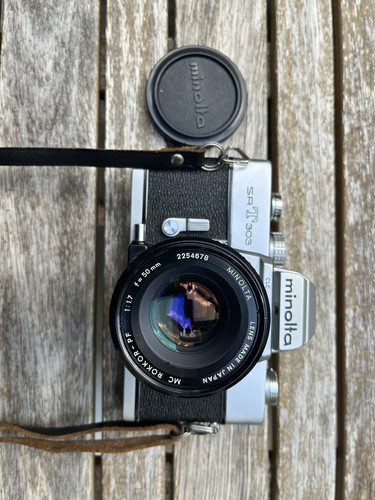 Minolta srt 303 35mm slr - minolta,