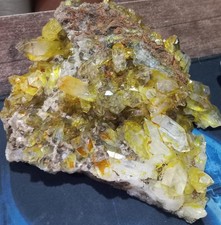 Natural sulfur crystal - natural,