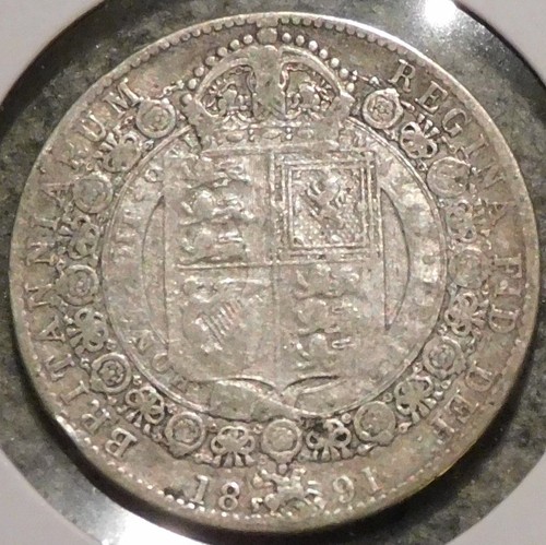 British silver half crown - british,