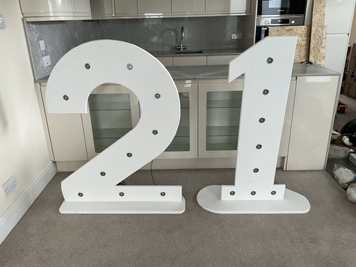 Led light numbers 21st - led, light-up