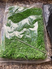 Golf Hitting Practice Mat 30x20cm Artificial Turf Swing Trainer – New