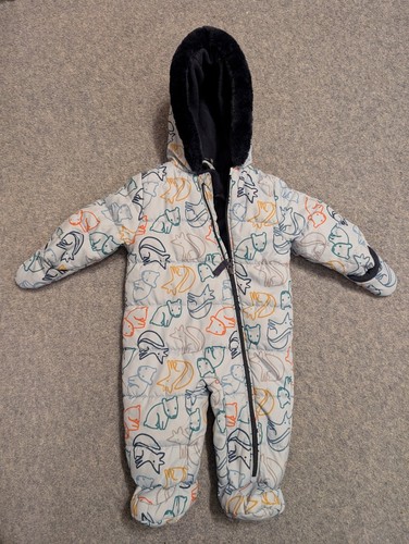 Pale blue snowsuit with