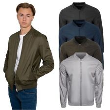 Mens Lightweight Bomber Jacket for Men Elasticated Cuff Smart Casual Coats S-2XL