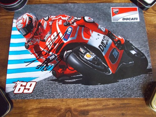 Nicky hayden signed poster - hayden, a3