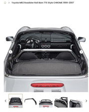 TOYOTA MR2. CHROME ROLL BARS
