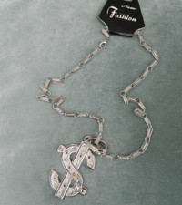 BLING $ Pendant with Silver