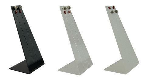 Acrylic slim notch earring - acrylic,