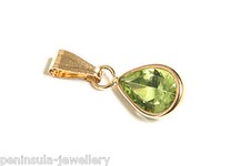 9ct Gold Peridot Teardrop