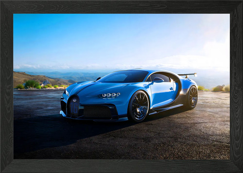 Bugatti chiron framed - wall, art