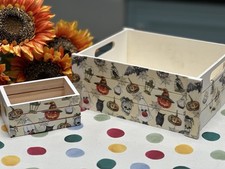 A Set Of Halloween Wooden Crates Mini & Big , Perfect For Trick Or Treaters