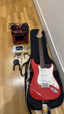 Fender Squier Stratocaster + Silvertone PSA1 Paul Stanley KISS edition amp