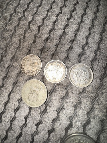 Victorian silver coins small - coins,