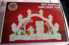 WARM WHITE WOODEN LED CANDLE