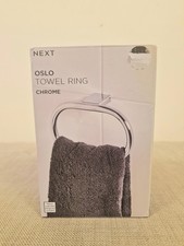Next Chrome Oslo Towel Rail