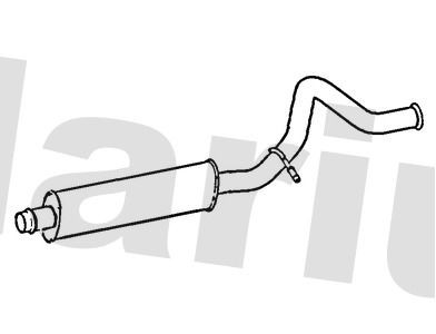 Centre muffler fits peugeot - muffler,