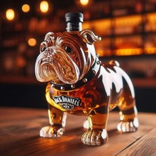 Halloween Whiskey Bottle Funny Whiskey Bottle Unique Bulldog Whiskey Bottle