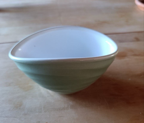 Vintage rustic bowl - vintage, green