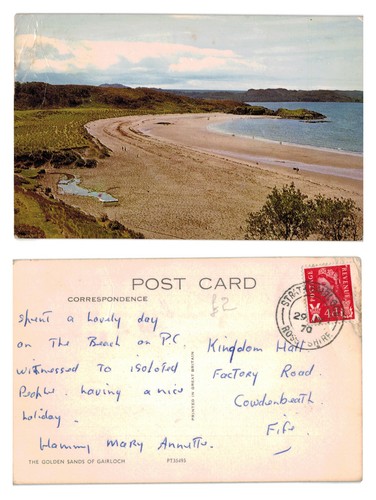 Postcard the golden sands of - the,