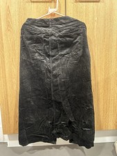 M&S Black Denim Maxi Skirt UK