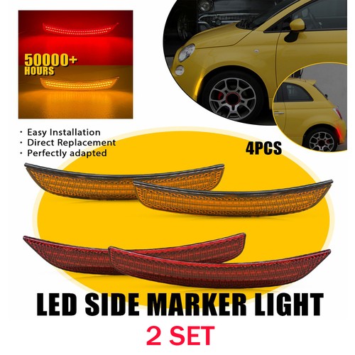 Amber front red - red, rear