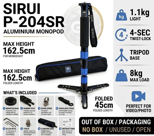 Sirui 204sr video monopod - p-204sr,
