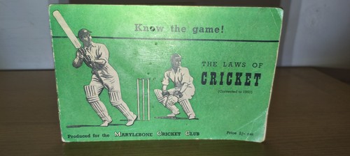 The laws cricket 1953 - laws, of