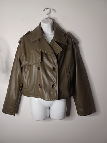 Primark khaki faux leather - primark,