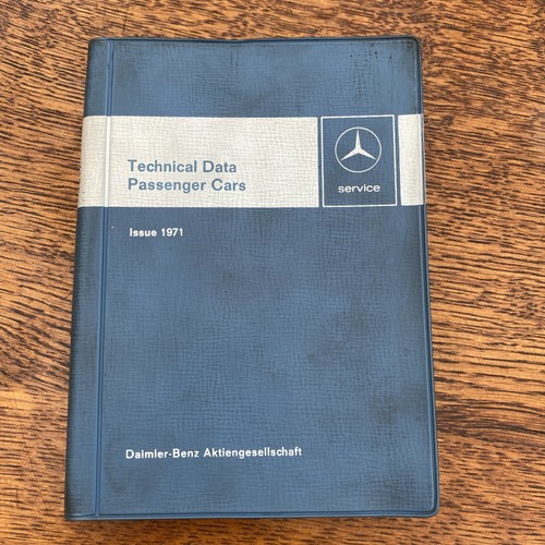 Mercedes technical data - data, book