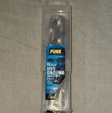 Punk 13mm HSS Ground Drill Bit 5 Pack Brand New 