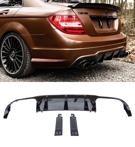 Rear diffuser c63 look gloss - diffuser,
