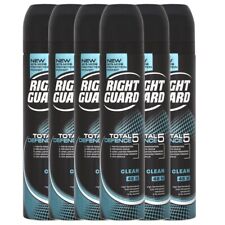 Right Guard Total Defence 5 Clean Anti-Perspirant Deodorant Aerosol 250mlx6
