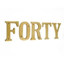 Deluxe 8" Solid Brass Letters
