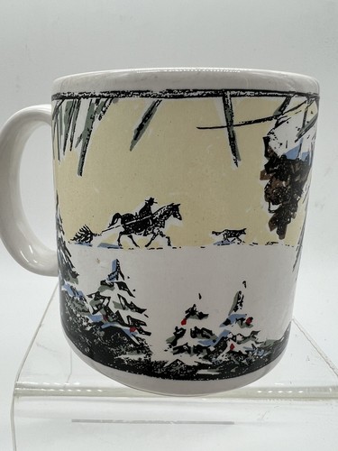 Mug man horseback pulling - mug,,
