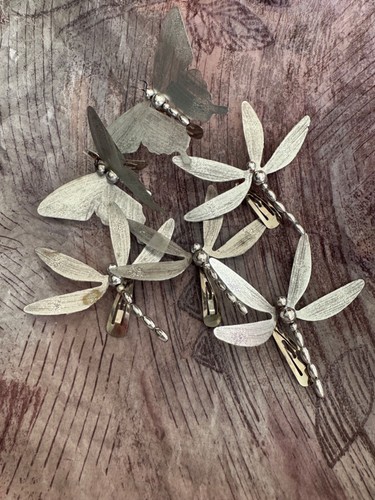 Large silver butterfly - large,