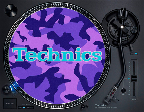 Technics purple camo blue - purple, logo