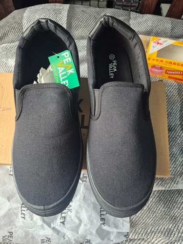 Mens slip casual canvas - slip, on