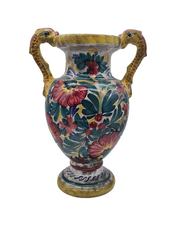 Large deruta vase hand - large,