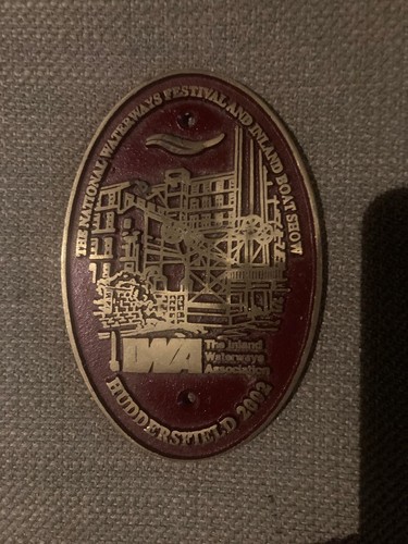 Canal brass plaques waterways - canal,